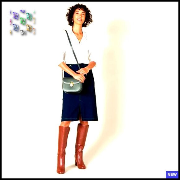 Modern Crossbody Flap Bag Minimal Chic Lightweight Adjustable Strap Secure Lock - Picture 3 of 7